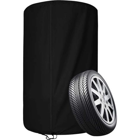 Housses pneus auto 73x110cm noir (1/5)