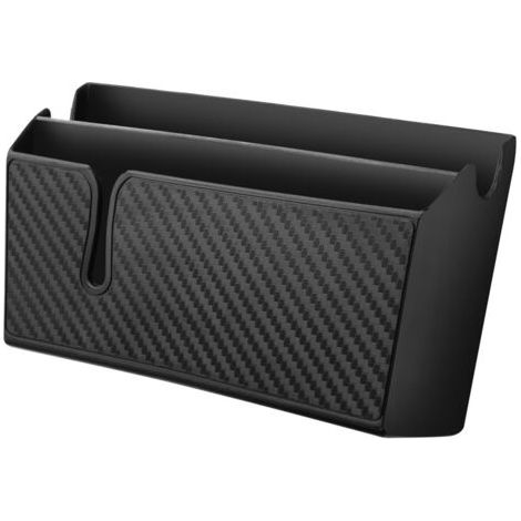 1PCS Auto-Adhésif Boîte de Rangement Voiture, Motif en Fibre Carbone Organiseur, Téléphone Lunettes De Soleil Organisateur, Accessoires automobiles, pour Stockage Clés, Monnaie, Stylos(Grande) (1/5)
