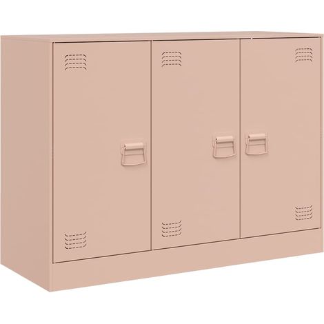 Maison La Vie - Buffet Salon Moderne - Meuble de rangement - rose 99x39x73 cm acier bu5020