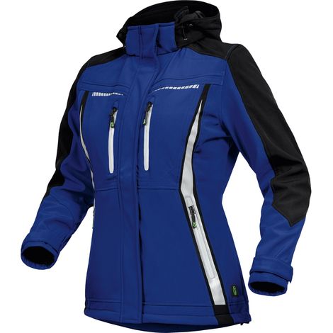 Leibwächter Sommer-Softshelljacke Damen FLXDS Gr. 36 kornblau/schwarz (1/5)