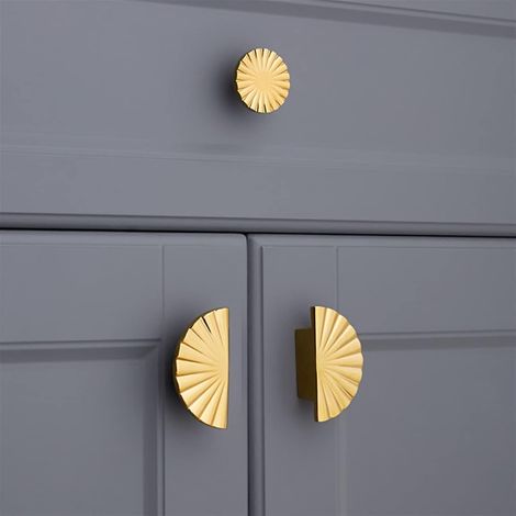 Poignée de porte semi-circulaire, poignées meubles antiques (1/5)