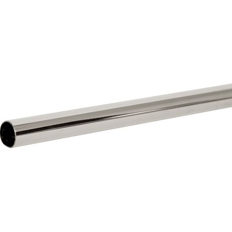 Duval – Tube acier chromé diamètre 25mm longueur 3m – Résistance à la corrosion – Fixation fiable pour vêtements lourds – 5110292530