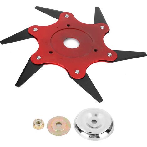 Tête de coupe à 6 lames pour débroussailleuse, accessoire d'outil de jardin motorisé (1/5)