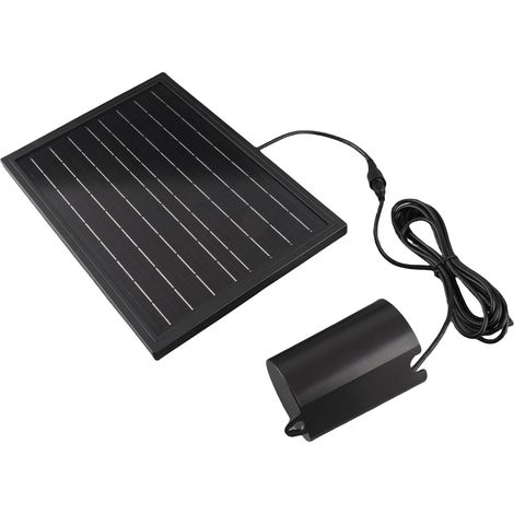 Aérateur solaire pour bassin 10 V 8 W, pompe à air à oxygène solaire avec tuyaux pour petits bassins à poissons, aquariums et hydroponie (1/5)