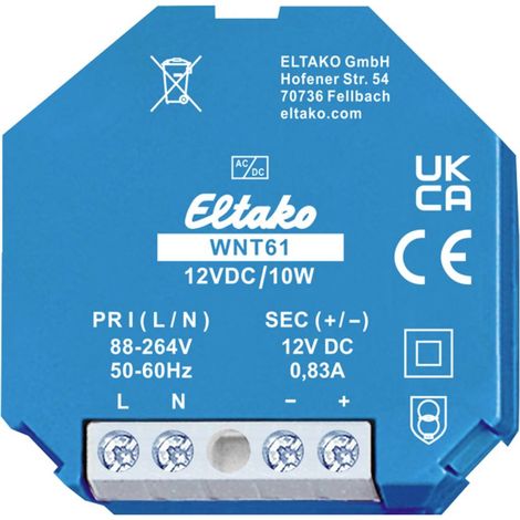 Eltako 61000264 Alimentatore a commutazione. 12 V 1 A 10 W