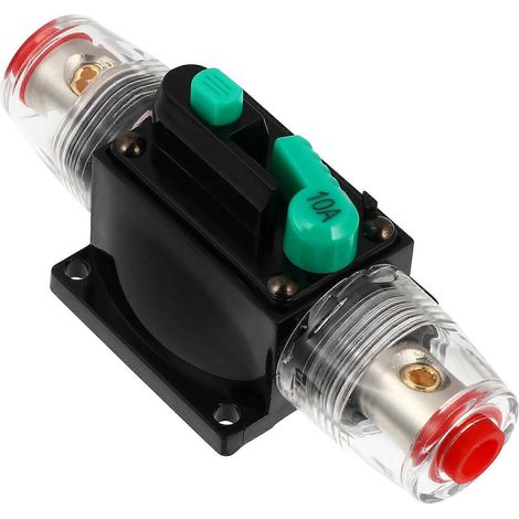Porte-fusible de protection à récupération automatique pour système audio de voiture, disjoncteur 10 A-9.7X4.5CM