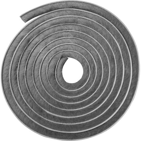 Staubschutzbürste, 16 mm Borsten, 4,5 m, grau