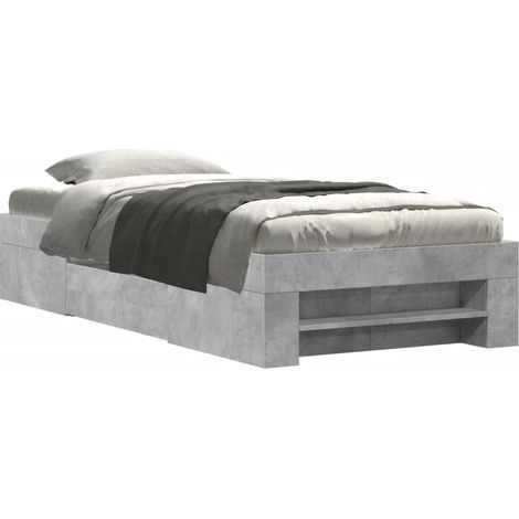 Maison Exclusive - Estructura de cama madera de ingeniería gris h (1/5)