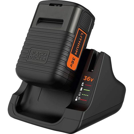 KIT DI AVVIAMENTO - Batteria a scorrimento al litio da 36 volt 2Ah + caricatore da 1,35 Ah BLACK+DECKER BDC2A36-QW