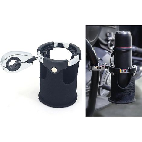 Portavasos universal para motocicleta - Manillar de 22 mm/25 mm/32 mm - Con rótula giratoria de 360° - Harley - Coche - Bicicleta - Kayak - ATV - UTV - Barco - 22 mm (1/4)