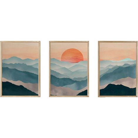 Arte de pared de MDF con marco Painting Multicolor (1/3)