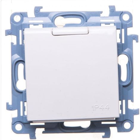 Simon 10 Enchufe individual Schuko con junta y obturador blanco 16A 250V IP44 CGSZ1BZ.01/11