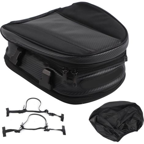 Sacoche de selle arrière pour moto, sacoche de selle arrière étanche, sacoche de casque, sacoche de selle.
