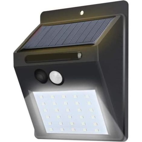 Lampes solaires d'extérieur 30 LED, étanches, sans fil, avec détecteur de mouvement, pour porche[u2118] (1/3)