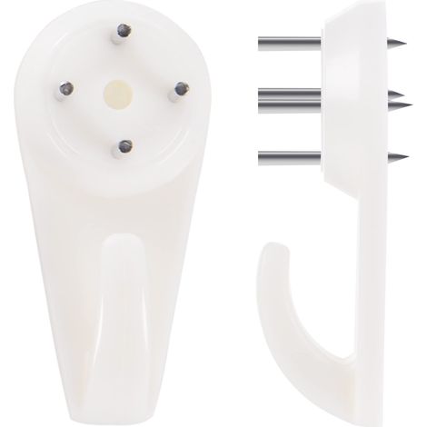 Kit de 50 pièces pour porte-affiches avec crochets robustes pour murs en plâtre/béton/rigides, sans perçage, clous dissimulés et capacité de charge de 25 lb.