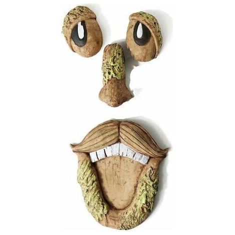 Sculptures et Statues de Jardin, Statues Pour Jardin, Decoration Exterieur Jardin,Jardin Décorations Arbre Visage Tronc Hanging Décoration Grands Yeux Pour Pâques Weatherproof Extérieur Cour