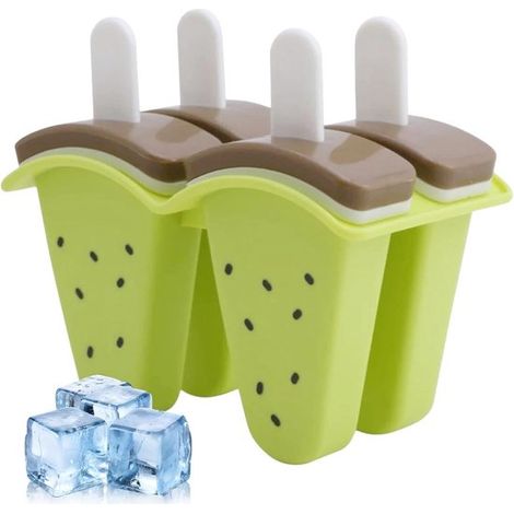 Moldes de silicona para helados，Elaboración de postres helados，Moldes de silicona creativos，Máquina para hacer paletas de hielo de silicona (1/5)