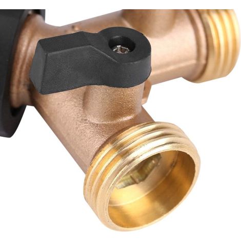 Y-shaped hose connector, 2-way tap adapter, for watering (1/5)