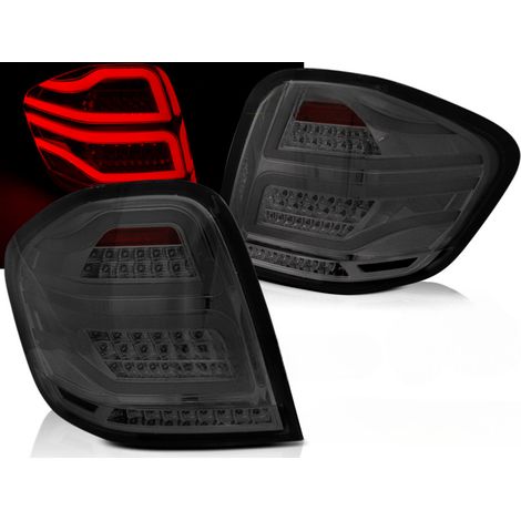 Paire de feux arriere Mercedes ML W164 de 2005 a 2008 FULL LED Fume