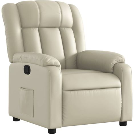 Maison Exclusive - Relaxsessel Creme Kunstleder