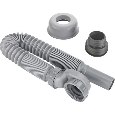 1 Pièce Tuyau D'évacuation Extensible, Extensible de 400mm à 960mm Siphon à Profil Bas pour Baignoire, Douche (1/5)