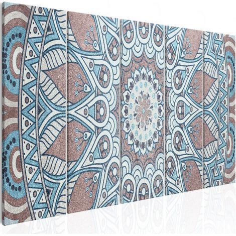 Tableau Imprimé 5 Panneaux "Oriental Circle Narrow" 90 x 225 cm (1/2)