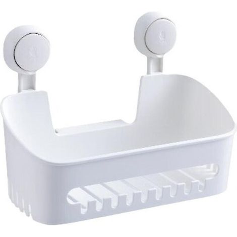 Estantería de almacenamiento para baño sin necesidad de taladrar, con una potente ventosa, ideal para guardar champú, jabón, etc., en la ducha. (1/5)