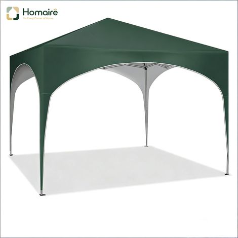 Tonnelle vert en métal de 300 × 300 × 260 cm HOMAIRE (1/5)