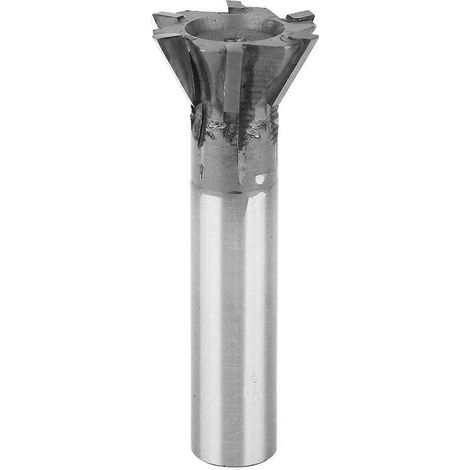 Schwalbenschwanz-Nutfräser, Hartmetall-gebunden, gerader Schaft, 6 Schneiden, D40xa60°xd20