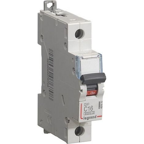 Interruptor magnetotérmico DX3 6/10kA-C 1P 16A