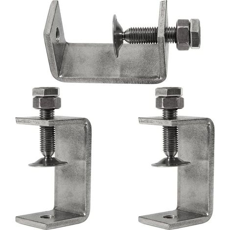 3 Pièces 65mm Serre-joints en C Robustes en Acier Inoxydable 304, Pince Fixation Travail Bois, large Ouverture de Mâchoire Tigre Pince, pour Travail Bois Bricolage, Soudage (1/4)