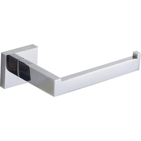 Contemporain Argent Support de Papier Toilette Chrome et Carré Construit par 304 Acier Inoxydable de Qualité Mural Pratique avec Fixation Invisible Idéal pour Salle de Bain Toilette Cuisine (1/5)