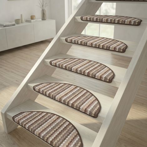 Tappetino per scale Multi Stripes Beige - 28x65 cm (1/4)