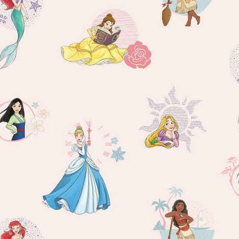 Papier peint mural Princesses Disney Rose (1/5)