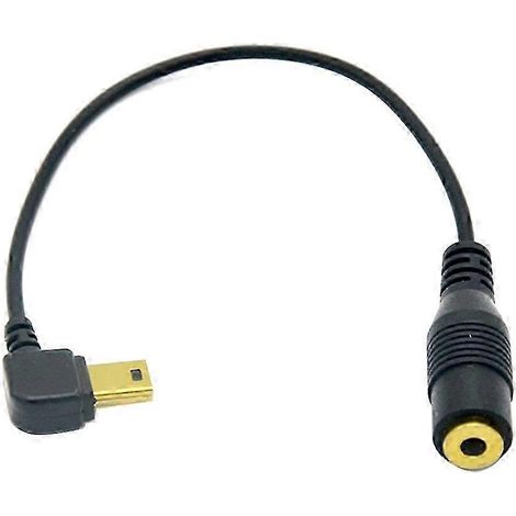 Câble adaptateur microphone 3,5 mm vers mini USB pour accessoires audio de caméras d'action GoPro Hero 4/3 (1/5)