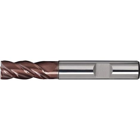 TECWERK Schaftfräser DIN 6527L TypN D.6mm Einsatz-L.20mm VHM TiAlN HB Z.4 lang TECWERK (1/2)