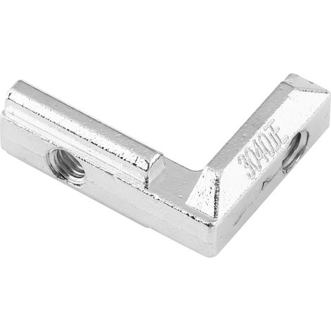 Profilé Aluminium en L Connecteur d'Angle Intérieur Support Acier Carbone pour Assemblage (EU-3030) (1/3)