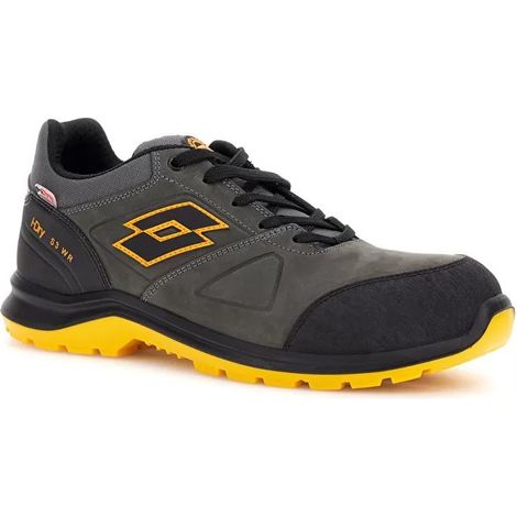 Scarpe antinfortunistiche Lotto Hit 250 S3 SRC WR HDRY Asphalt-black-radiant yellow 40 (1/4)