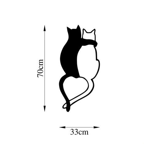 Accesorio decorativo de pared de metal Accessory Negro (1/5)