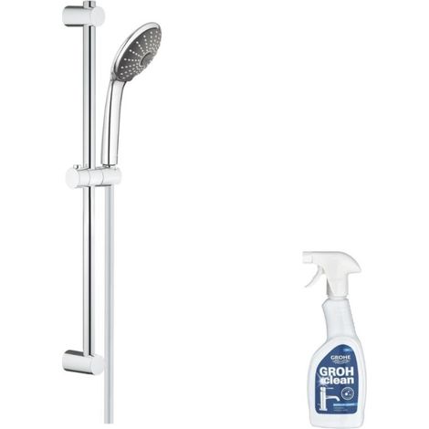 GROHE Quickfix Vitalio Joy 110 Masaje Rociador de ducha de 3 chorros con barra + limpiador GrohClean