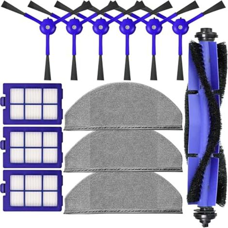 for eufy for ROBOVAC X8 Series Robot Vacuum Cleaner Replacement Parts Kit with Roller Brush, Side Brushes and Filters (1/5)