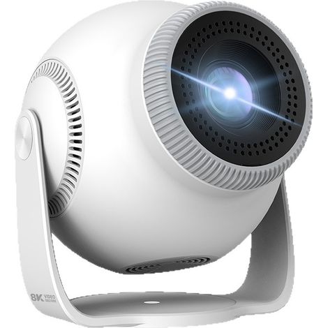Projecteur Portable WiFi 6 et Bluetooth 5.4, 450 ANSI Lumens, Vidéoprojecteur 1080P et Décodage 8K, Projecteur Vidéo pour Chambre, Cinéma à Domicile (1/4)