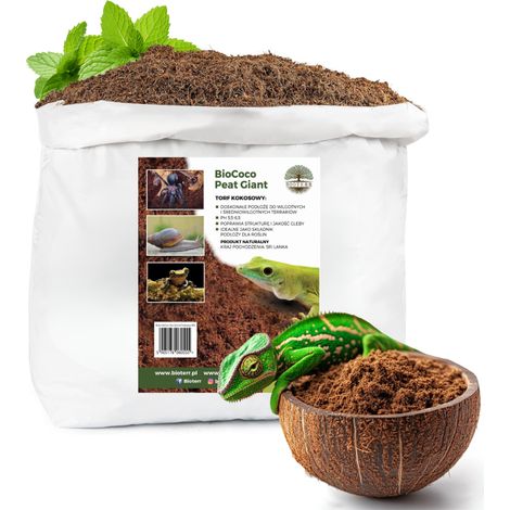 Substrat géant BioCoco Peat, fibre de coco, tourbe de coco 200L prêt à l'emploi pour terrarium (1/5)