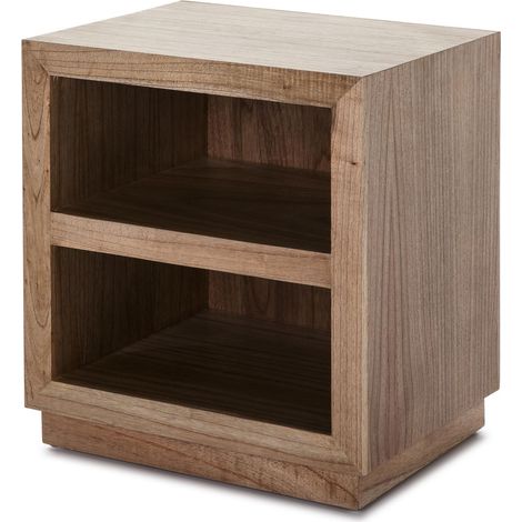 Mesita De Noche 50X40X55 Madera Natural Velado