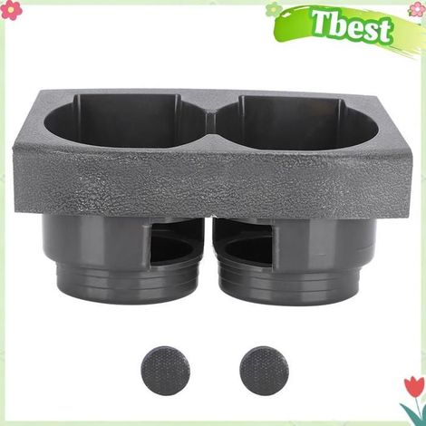 Tbest Porte-gobelet à console centrale Porte-Gobelet Double Trou Stand de Boissons de Console Centrale pour auto regulateur Grise (1/5)