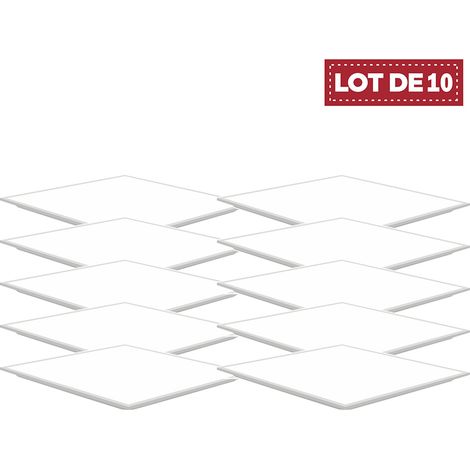 Lot de 10 - Panneaux LED 60x60 40W Blanc froid 6000K Haute Luminosité / Économique - Digilamp