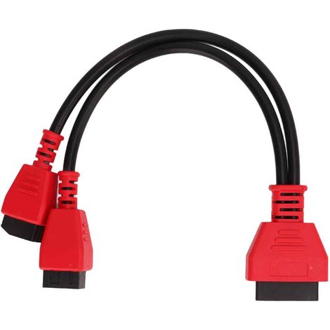 adaptador de cable de diagnóstico de 12+8 pines, de goma ABS, repuesto para escáner Autel, para vehículos Chrysler. (1/5)