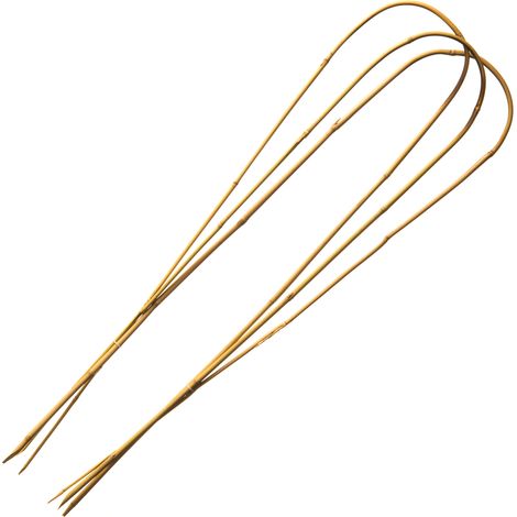3 Tuteurs arceaux en bambou - 90cm