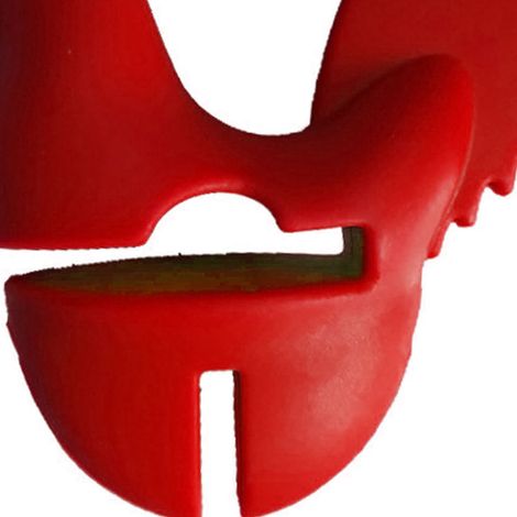 Pince à coq créative pour la maison, la cuisine et la pâtisserie, pince en silicone pour casseroles, pince anti-débordement, rouge (1/5)