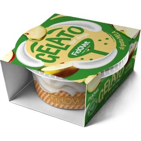 FidoVet  Snack per cani al gelato  Gelato 40 g - Gelato alla mela 40 g